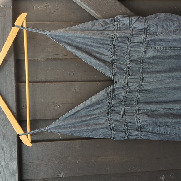 Yoeasy Women's V Neck Adjustable Strap Denim Lightweight Wide Leg Romper 3xl New - Picture 3 of 5